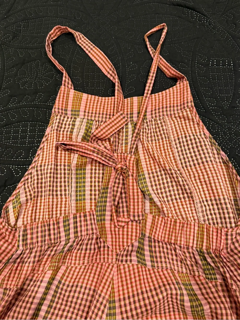 NATURAL LIFE Plaid Overalls - Picture 3 of 6